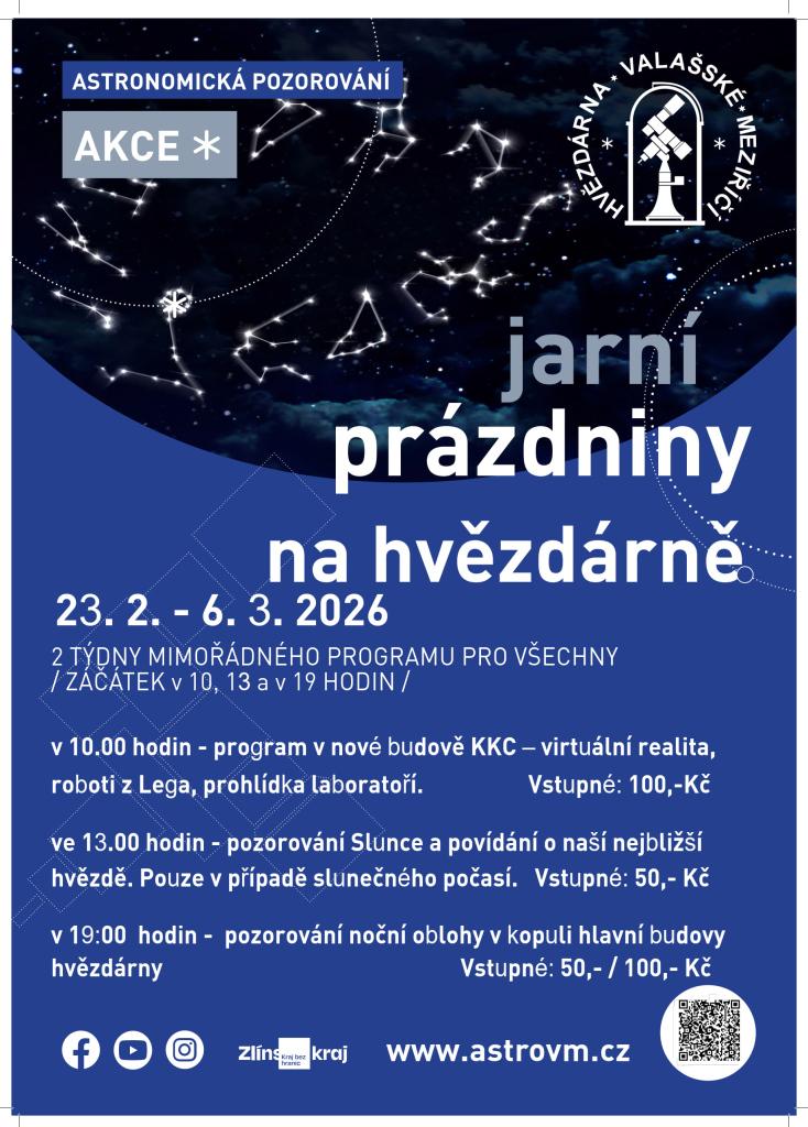 Jarní prázdniny na hvězdárně